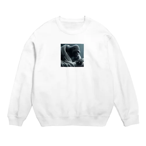 ゴリラ起床 Crew Neck Sweatshirt