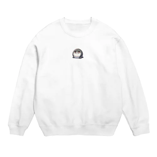 まん丸どうぶつえん アザラシ Crew Neck Sweatshirt