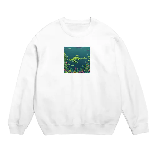 水？陸両用ザウルス Crew Neck Sweatshirt