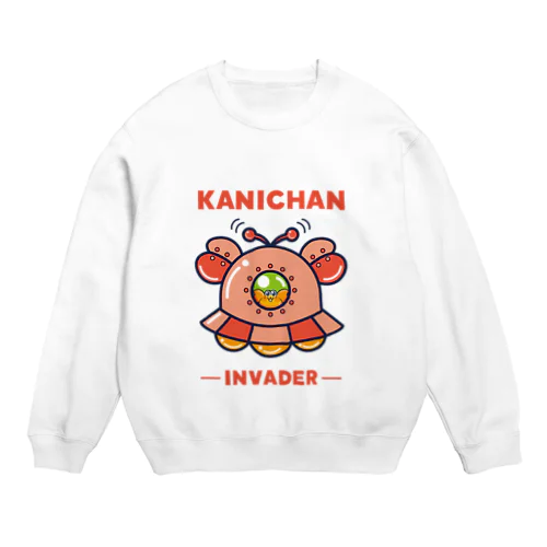 カニちゃんUFO Crew Neck Sweatshirt