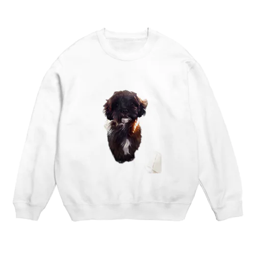 可愛いワンちゃんグッズ Crew Neck Sweatshirt