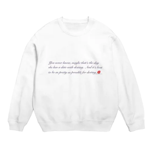 メッセージ Crew Neck Sweatshirt