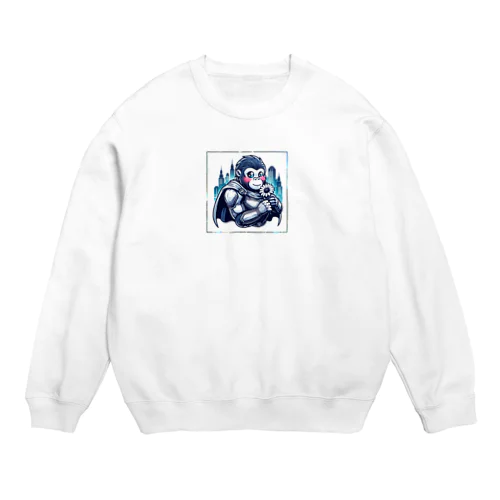 恋するゴリラヒーロー Crew Neck Sweatshirt