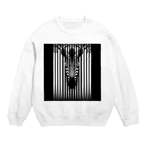 縞馬くん Crew Neck Sweatshirt