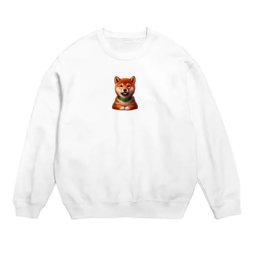 フレンドリーな柴犬 Crew Neck Sweatshirt