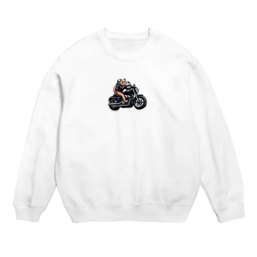 ネコライダー Crew Neck Sweatshirt