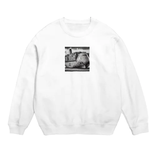 貨物機と貨物船融合 Crew Neck Sweatshirt