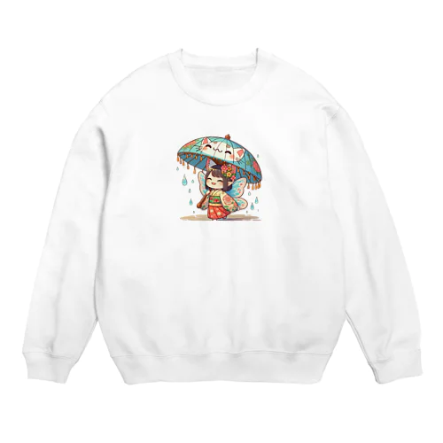 開運招き猫　みこ Crew Neck Sweatshirt