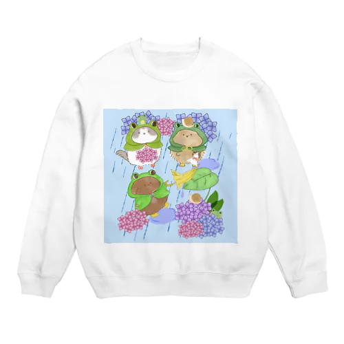 6月　土砂降りの日 Crew Neck Sweatshirt