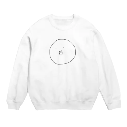 顔アップ(おとこのこ) Crew Neck Sweatshirt