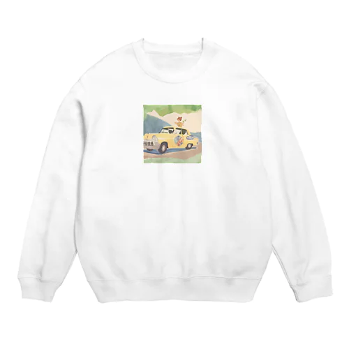 昭和レトロなイラスト Crew Neck Sweatshirt