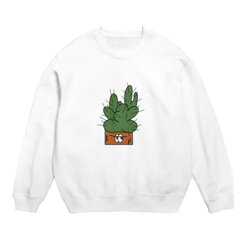 カクタスくん Crew Neck Sweatshirt