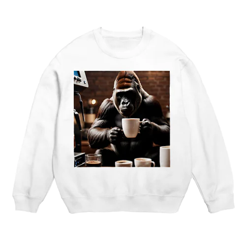 カフェゴリラ Crew Neck Sweatshirt