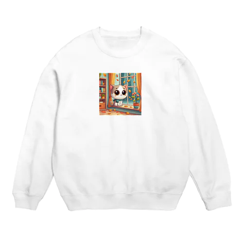 猫 Crew Neck Sweatshirt