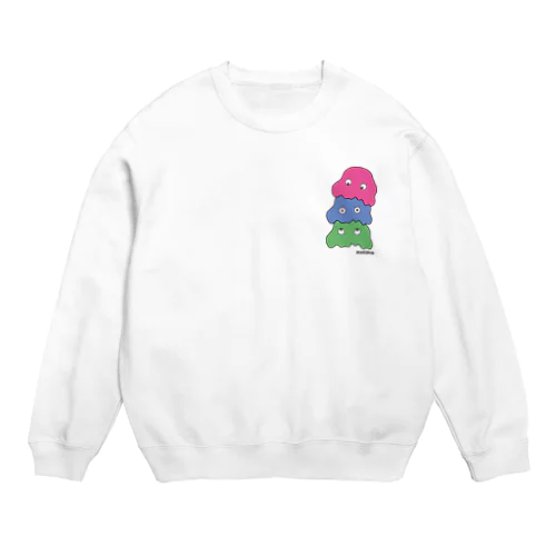 アイスクリームさんきょうだい Crew Neck Sweatshirt