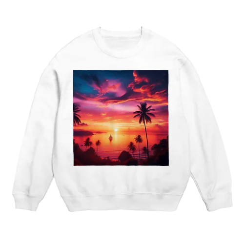 「美しい夕焼け」グッズ Crew Neck Sweatshirt