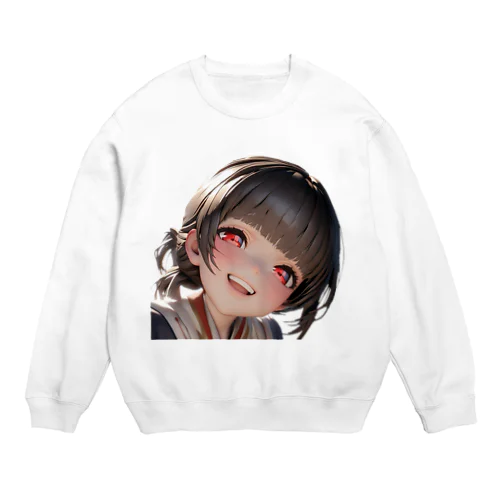 Arca 幼い頃のサムライ娘 Crew Neck Sweatshirt