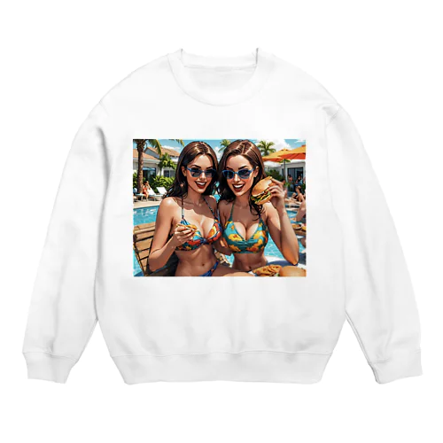 Hamburger Girls Crew Neck Sweatshirt