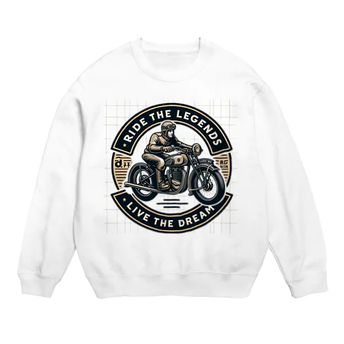 Ride the legends  Crew Neck Sweatshirt