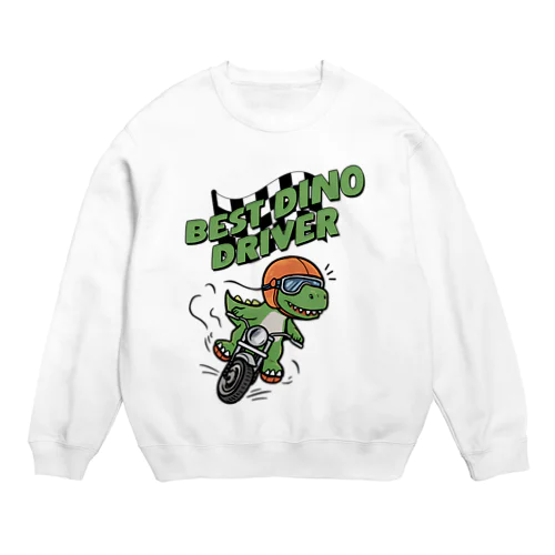 最高の恐竜ドライバー Crew Neck Sweatshirt