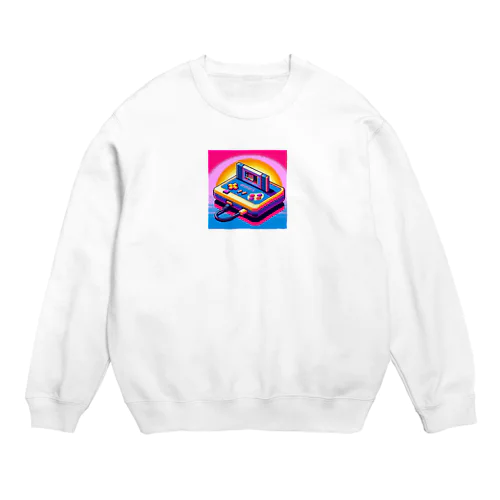 ピクセルアート　レトロゲーム Crew Neck Sweatshirt