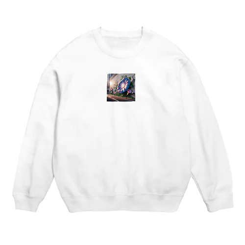 アサガオ③ Crew Neck Sweatshirt