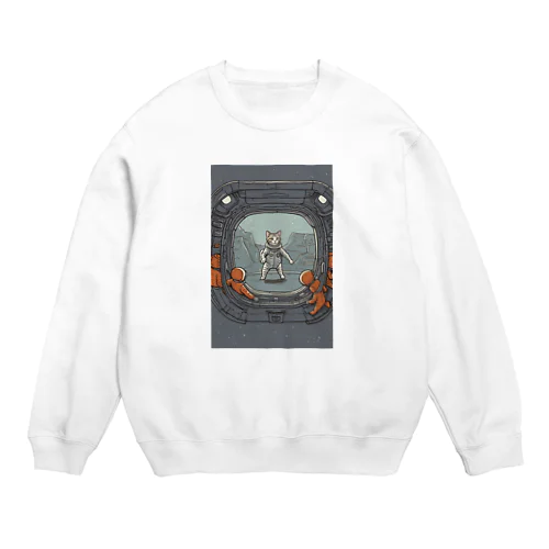 宇宙猫 Crew Neck Sweatshirt