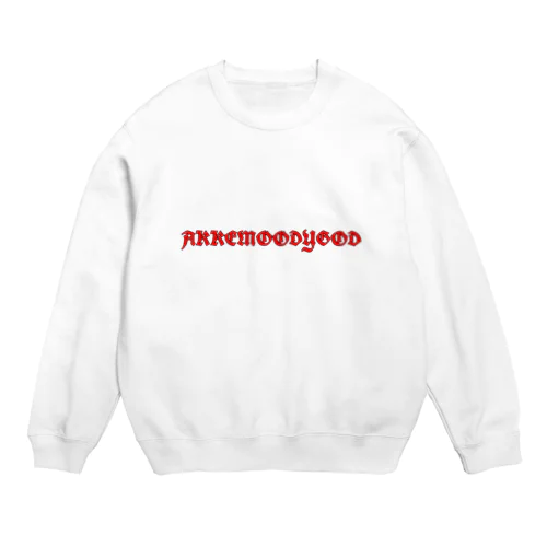 AKKEMOODYGOD (Name Logo) Crew Neck Sweatshirt