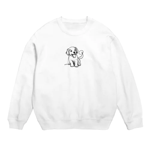 かわいいワンちゃんのキャラクターグッズです Crew Neck Sweatshirt