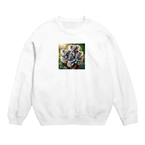 大自然の中で優雅な時間を過ごすコワラ① Crew Neck Sweatshirt