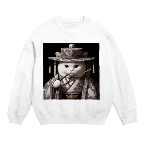 猫殿の風雅 Crew Neck Sweatshirt