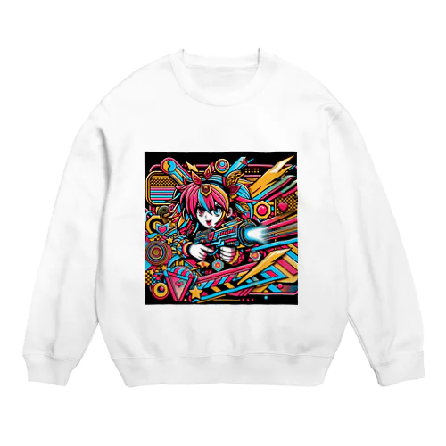 近未来☆ガール Crew Neck Sweatshirt