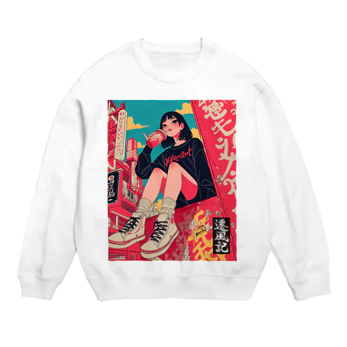 遷風記「アーバン・オアシス」  Crew Neck Sweatshirt