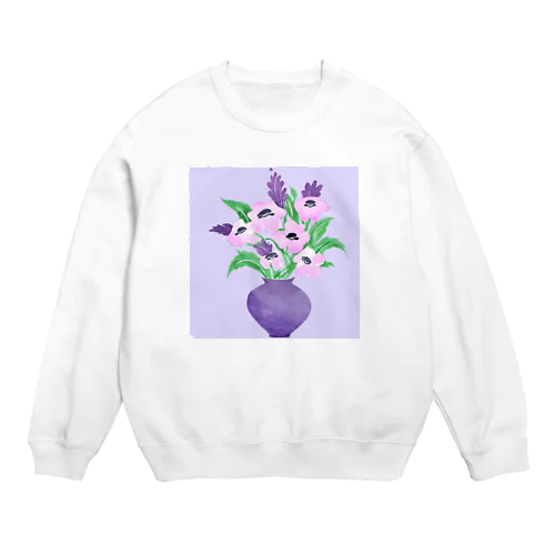 韓国っぽい絵 Crew Neck Sweatshirt