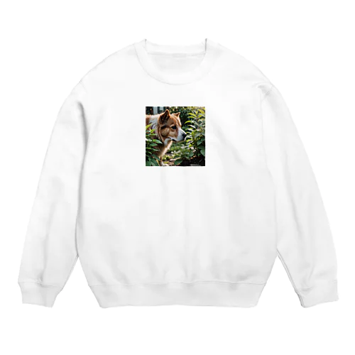 草と犬 Crew Neck Sweatshirt