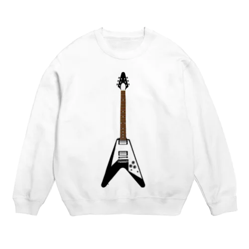 Vギター（縦） Crew Neck Sweatshirt