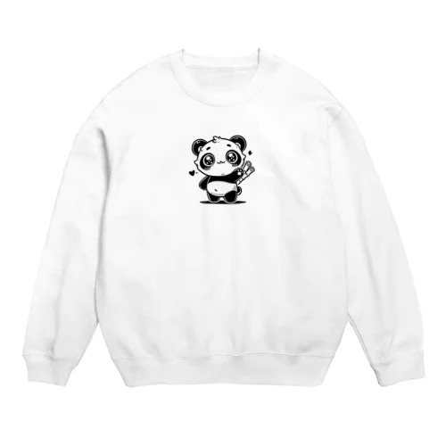 かわいいパンダ Crew Neck Sweatshirt