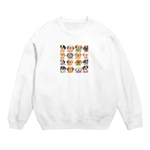 アロハシャツ犬 Crew Neck Sweatshirt