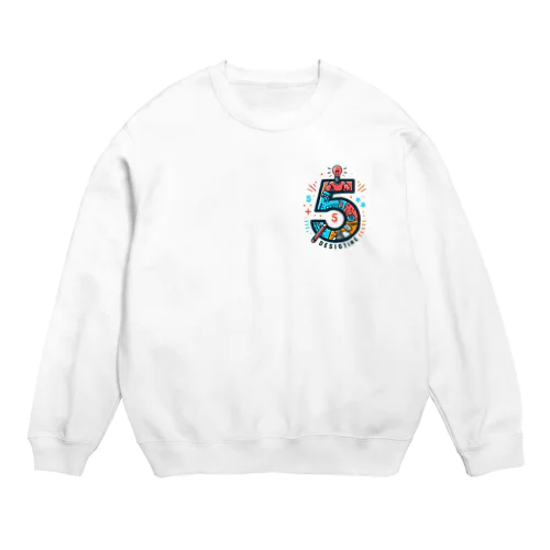 NO.デザイン#5 Crew Neck Sweatshirt