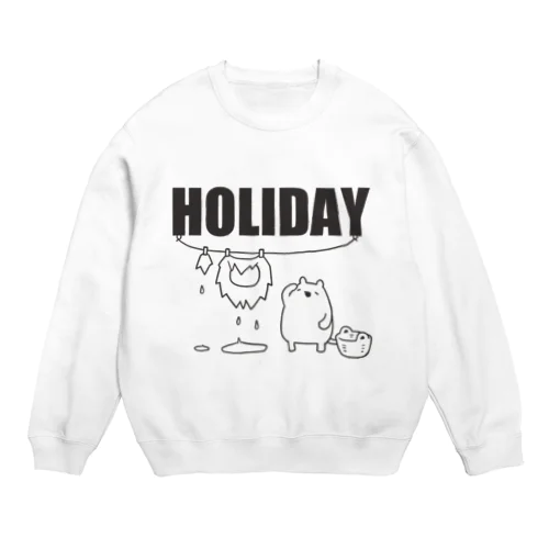 【HOLIDAY】ライオンさんの休日 Crew Neck Sweatshirt