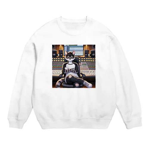 ミキサー猫A Crew Neck Sweatshirt