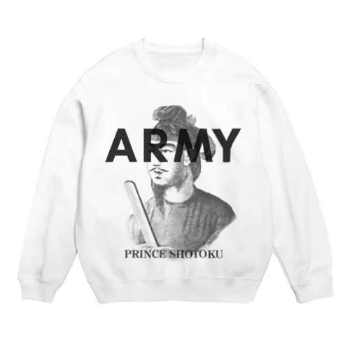 U.S.ARMYな聖徳太子さん Crew Neck Sweatshirt