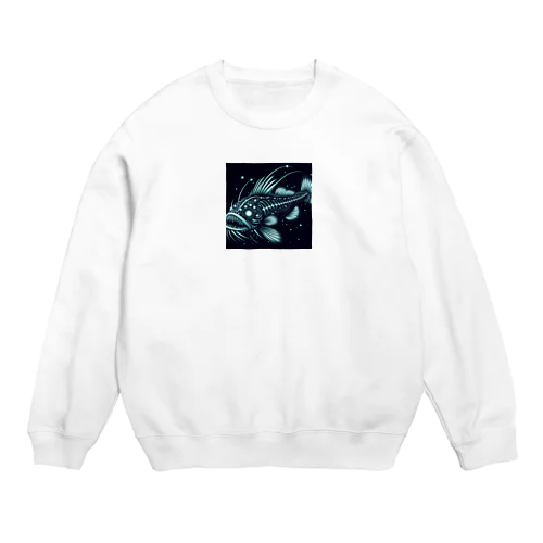 深海魚オニキンメ Crew Neck Sweatshirt