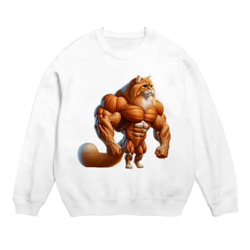 ねこマッチョ Crew Neck Sweatshirt