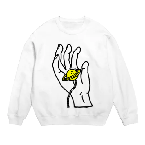 土星に想いを Crew Neck Sweatshirt