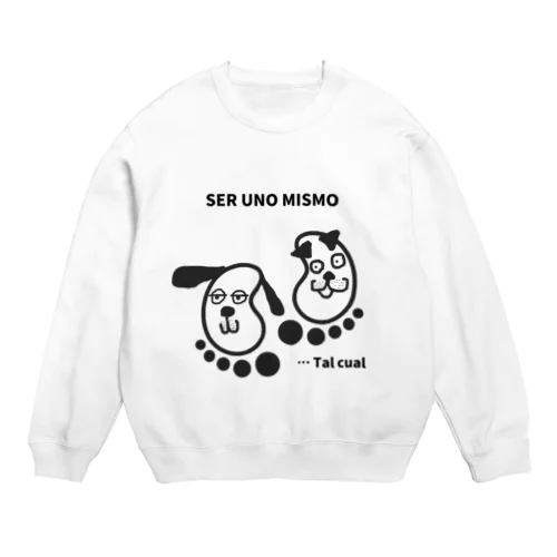 足型いぬ Crew Neck Sweatshirt