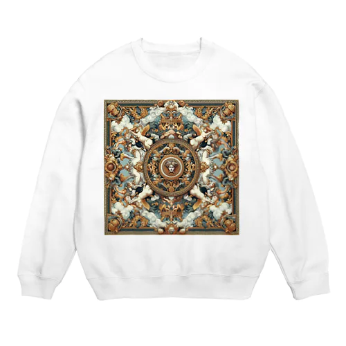 ルネサンス絵　バロック模様🖼️ Crew Neck Sweatshirt