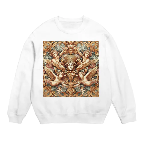 Renaissance  バロック模様 Crew Neck Sweatshirt