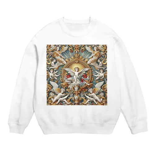 Renaissance  バロック模様 Crew Neck Sweatshirt