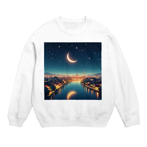 「夜景グッズ」 Crew Neck Sweatshirt